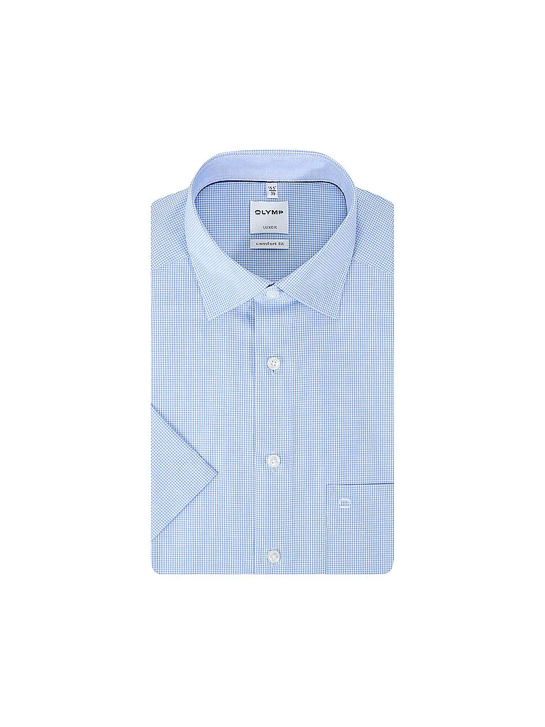 Camisa Regular Fit azul claro 44 - Olymp - FashionsVida