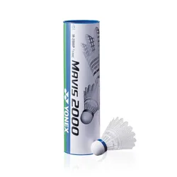 Mavis 2000 Badminton Shuttlecocks White One Size