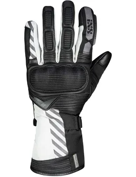 Guanti Moto Pelle e Tessuto GLASGOW-ST 2.0 Nero Grigio taglia S - iXS - FashionsVida