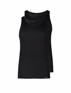 Top - Camiseta interior 2 unidades, negro negro XXL