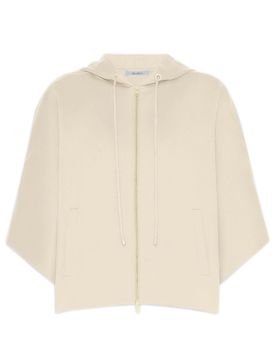 Regular-Fit Two-Way Zip Jacket with Welt Pockets, Cotton T-Shirt Lining & Logo Yoke Print