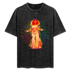 Vintage galaxy girl T-Shirt Relaxed Fit Casual Short Sleeve Top