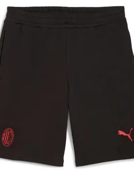 Short Ac Milan Football Essentials Black / For All Time Red 2XL - Puma - FashionsVida