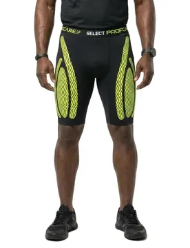 Leggings Courts 6407 Black / Fluorrescent Green L