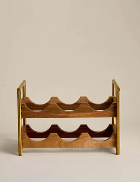 M&S Wooden Wine Rack Natural - M&S - FashionsVida