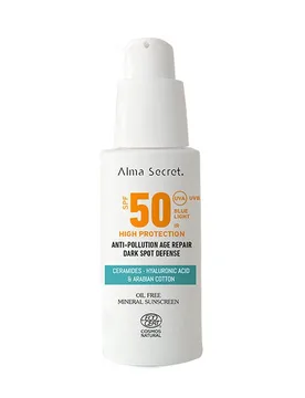 Anti-Pollution Face Mineral Sunscreen Spf50 - ALMA SECRET - FashionsVida