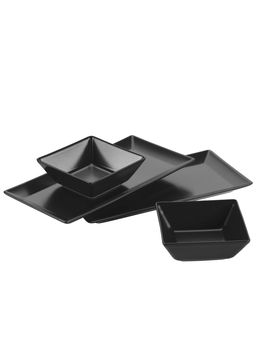 Servier-Set, Porzellan MANHATTAN CITY schwarz