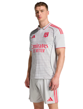 Olympic Lyon Third 25-26 Herren Trikots/Replikate - Grau - Größe S - Poly Jersey Grey S