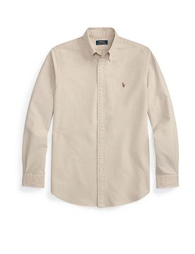 POLO Hemd Custom Fit beige S herren