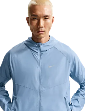 Miler Men Jackets - Blue - Size M - Poly Woven - Blue - Size: Medium - Nike - FashionsVida