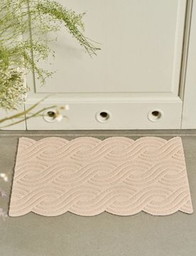 Zerbino con motivo geometrico - beige
