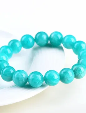 Natural Tianhe Amazonite Bracelet Round Beads Stone Fashion Jewelry Gift For Women Me - Aliexpress - FashionsVida