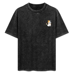 Calico Cat T-Shirt Work Short Sleeve Cotton Top