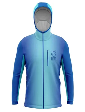 Otso Felpa Con Zip Sport Blue XL - OTSO - FashionsVida