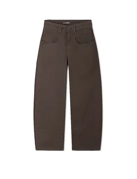Pantalón Barrel Leg ODELE marrón 34/L28 - Cambio - FashionsVida