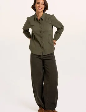 Women's Rene Blouse in Green Size: 8 - Green - Size: 8 - Brakeburn - FashionsVida
