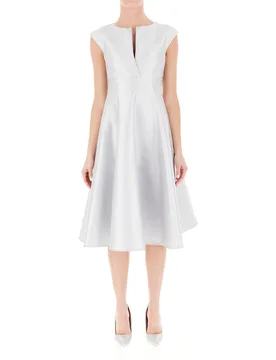 Abito svasato midi BIANCO PERLATO 40 - CHARM'S COUTURE - FashionsVida
