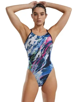 Cutoutfit Transt Swimsuit Navy / Multi 26 Women - TYR - FashionsVida