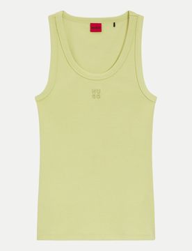 HUGO Tanktop mit Logoprint Gelb XL
