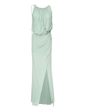 Vestito lungo in jersey drappeggiato