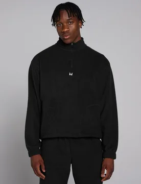 Forro polar con cremallera de 1/4 para hombre de - MP - FashionsVida
