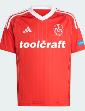 FC NÃ¼rnberg 25/26 Third Jersey 11-12A Team Collegiate Red / Dark Football Gold - Adidas - FashionsVida