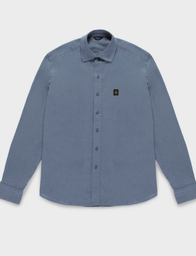 Camicia misto lino uomo flint stone