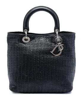 Medium Woven Calfskin Soft Lady - Dior - FashionsVida