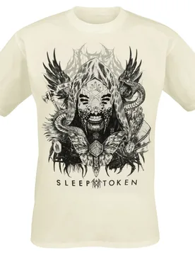 T-Shirt - Vessel 1 - S bis 3XL - für Männer - Größe S - beige - Lizenziertes Merchandise! - Männer - male - Sleep Token - FashionsVida