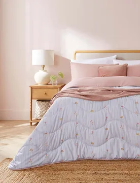 Vintage Stripes Coverless Duvet & Pillowcase White Mix - Night Lark - FashionsVida