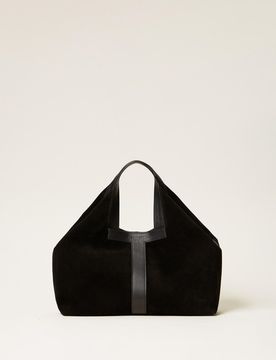 Twinset Cabas en cuir velours