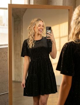 Vestito a palloncino - nero