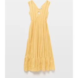 Vestido liso sin manga