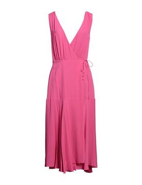Midi-Kleid Damen Fuchsia 34 Damen