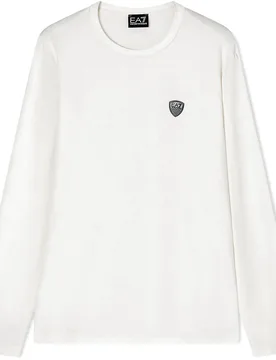 Ea7 Emporio Armani T-shirt à Manches Longues Premium Shield Sugar Swizzle XL - Giorgio Armani - FashionsVida