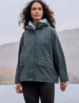 Misty Womens Waterproof Jacket - Green - Green - Size: 6 - Mountain Warehouse - FashionsVida