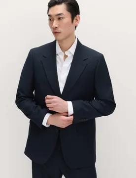 Relaxed Fit Stretch Ultimate Suit Jacket Navy male - M&S - FashionsVida
