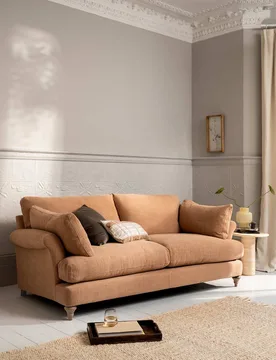 AND STONEHOUSE Isla 3 Seater Sofa Tan - Barker - FashionsVida