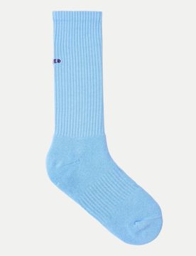 Closed Patch socks Blau M