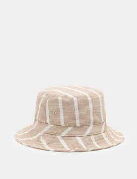 Kids' Pure Cotton Striped Bucket Hat (1-13 Yrs) Mink male - M&S - FashionsVida