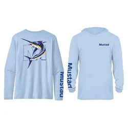 Marlin Uv Long Sleeve T-shirt Light Blue 2XL Men