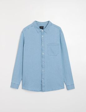 Sinsay - Camicia in cotone - blu