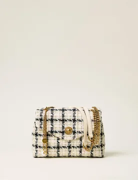 Sac à bandoulière en bouclé à carreaux - TWINSET - FashionsVida