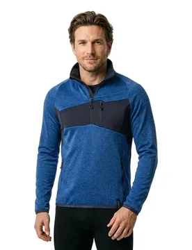 Sweat à Demi-zip Accelerate 18003 Azure Blue / Dark Navy 5XL - MASCOT - FashionsVida