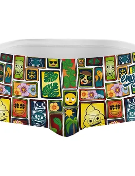 Emoji Portrait Swimming Boxer Multicolour M Men - OTSO - FashionsVida