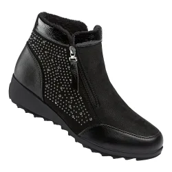 Stiefelette "Rita" mit Reißverschluss, gefüttert 40 schwarz