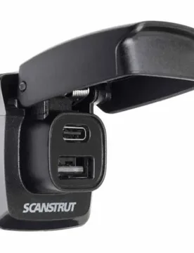 Xusb-a&1xusb-c 12/flip Pro Fast Charging Double Usb Plug 24v Black One Size unisex - Scanstrut - FashionsVida