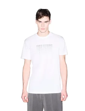 Exchange T-shirt à Manches Courtes Xm002519_af10334 Off White S - Giorgio Armani - FashionsVida