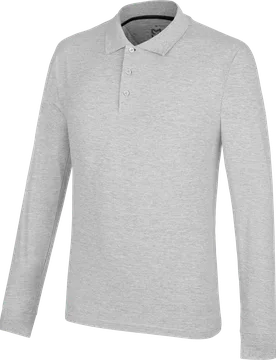 Polo manches longues Job+ Gris Gris clair - Würth MODYF - FashionsVida