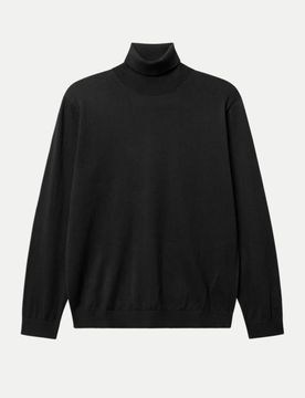 Rollkragenpullover Aris Schwarz L